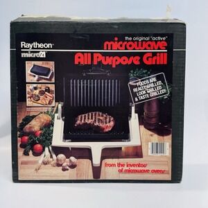Vintage Raytheon Micro21 The Original Active Microwave All Purpose Grill NOS